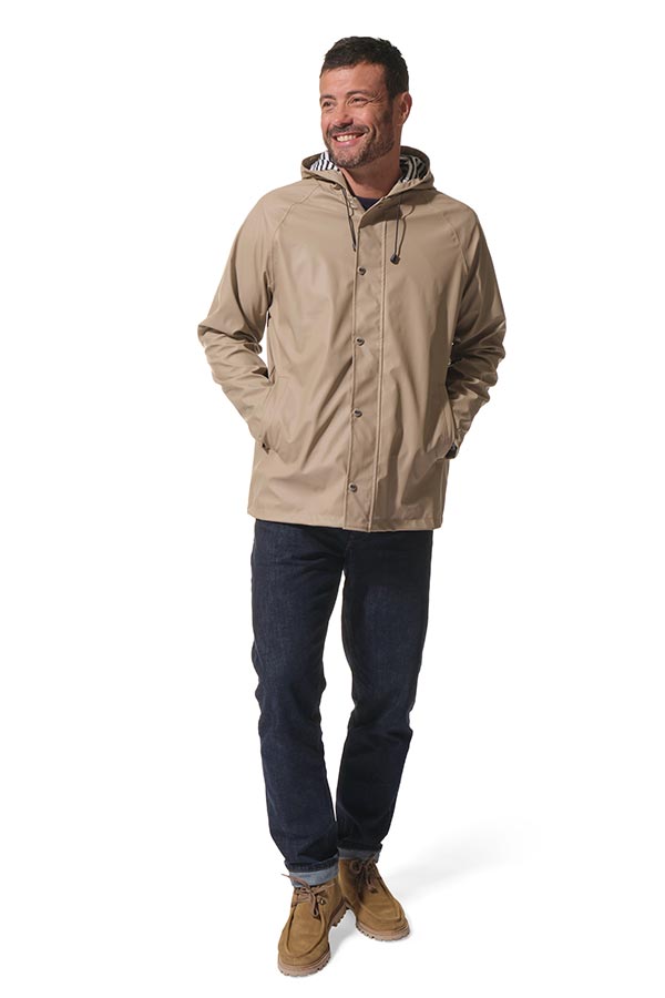 Ciré mixte zippé à capuche