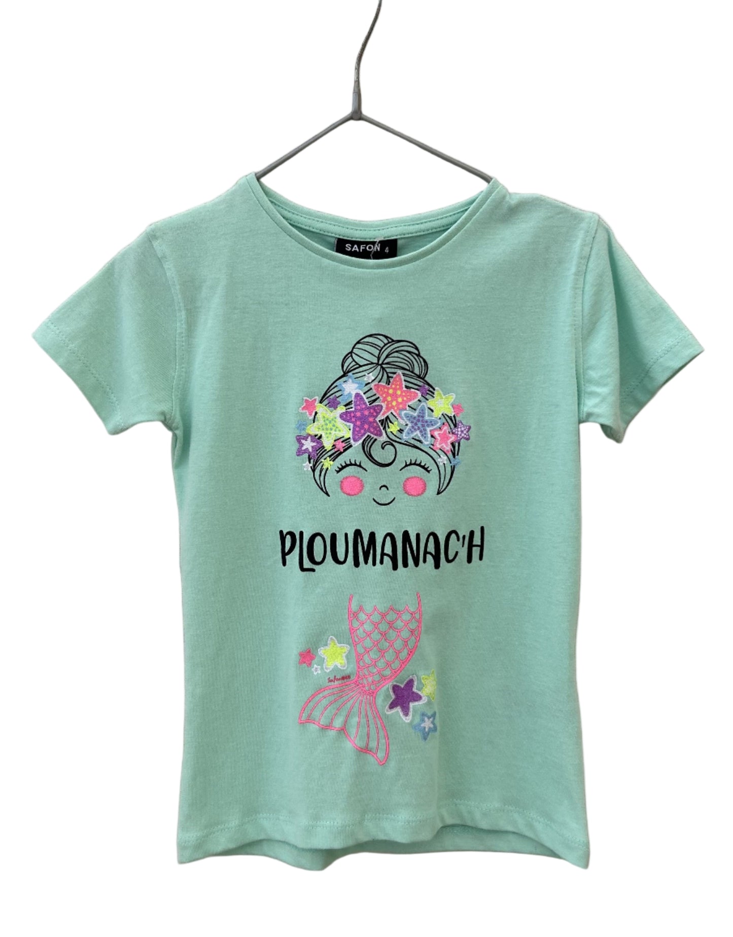 T-shirt Sirène bleu