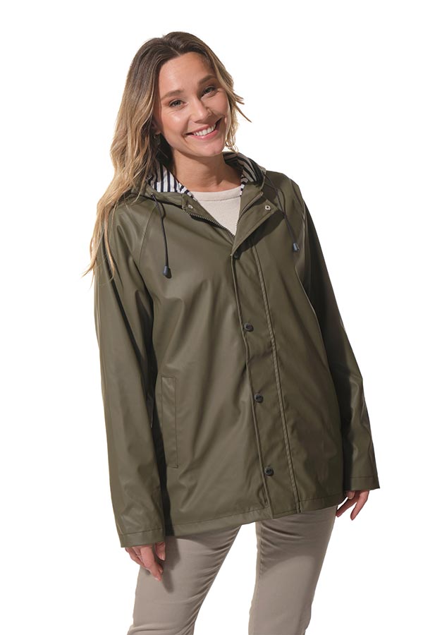 Ciré mixte zippé à capuche