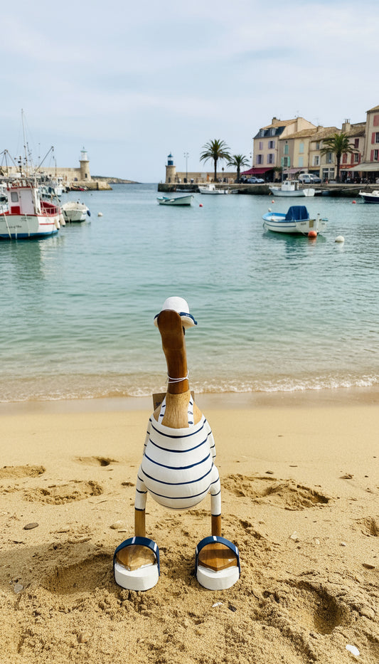 Canard Baigneur Rayé