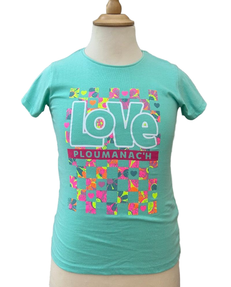 T-shirt LOVE bleu